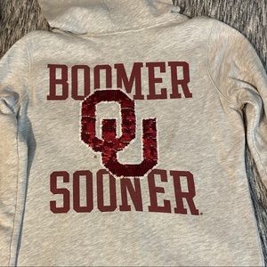 Sooners Sequin Zip Jacket